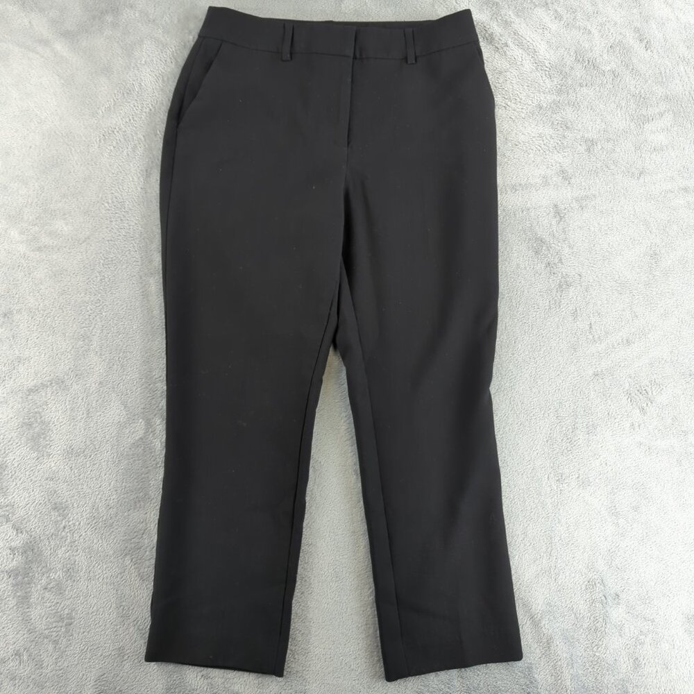 Hilary Radley Pants Womens 6 Black capri Stretch Dress Career Work Office